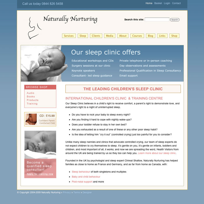 Naturally Nurturing Website